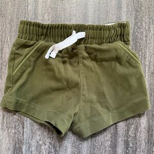 Cadets Olive Green Classic Twill Boys Shorts - 2T/3T